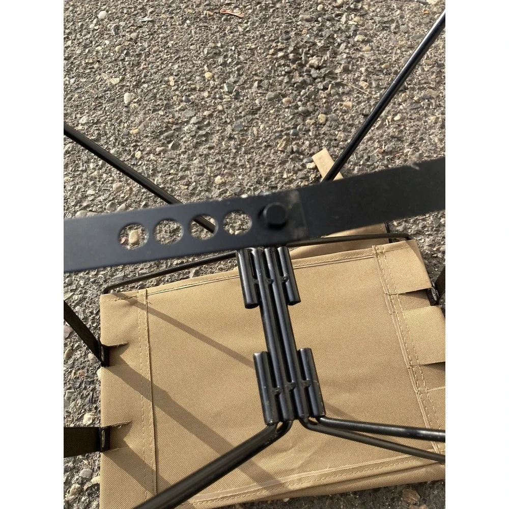Rothco Coyote Brown Lightweight Foldable Portable Sitting Stool & Carry Pouch
